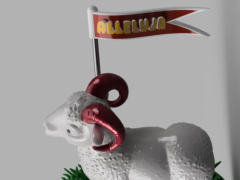 Alleluja Easter Ram 3D 打印模型