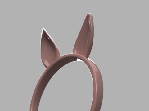 Bunny Ears Headband 3D Принт Модель