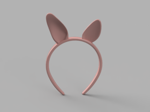 Bunny Ears Headband Modello di stampa 3D