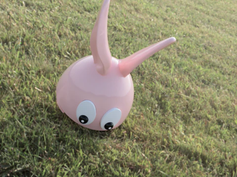Bunny Screw Container Helmet 3D Print Model
