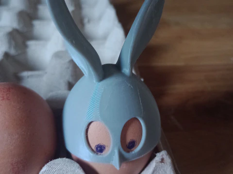 Bunny Screw Container Helmet 3D Print Model