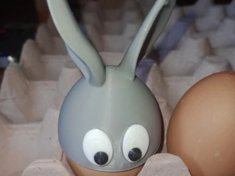 Bunny Screw Container Helmet 3D Print Model