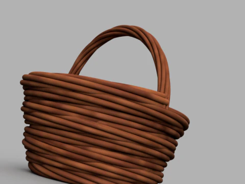 Cesta de vime Modelo de Impressão 3D