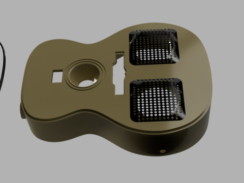 Guitar Speaker Lamp Modèles 3D en vedette