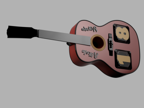 Guitar Speaker Lamp Modèles 3D en vedette