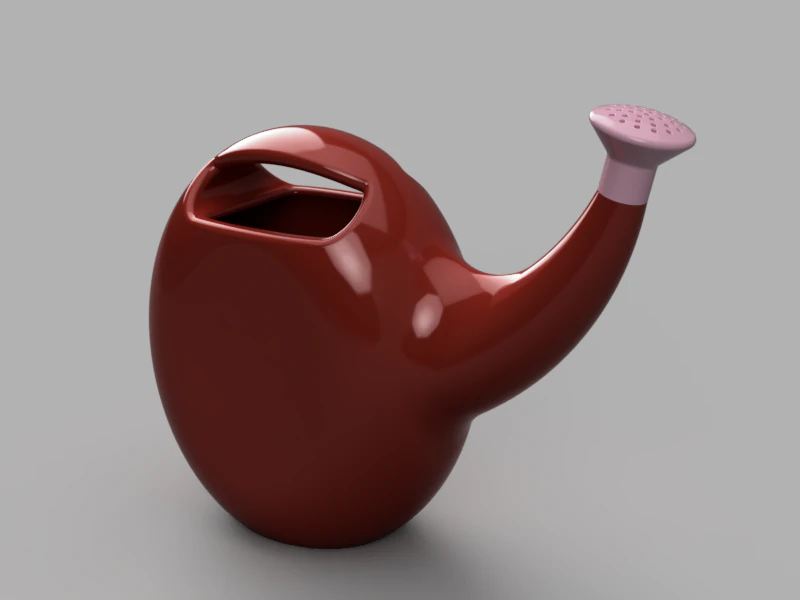 Watering Can 3D Model .c4d .max .obj .3ds .fbx .stl .blend