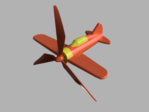 Airplane Wind Spinner Model 3D