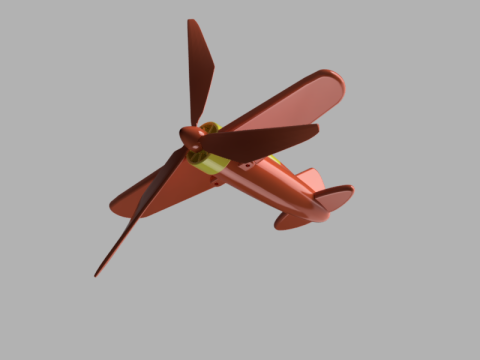 Airplane Wind Spinner Model 3D