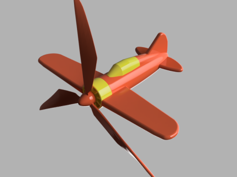 Airplane Wind Spinner Model 3D
