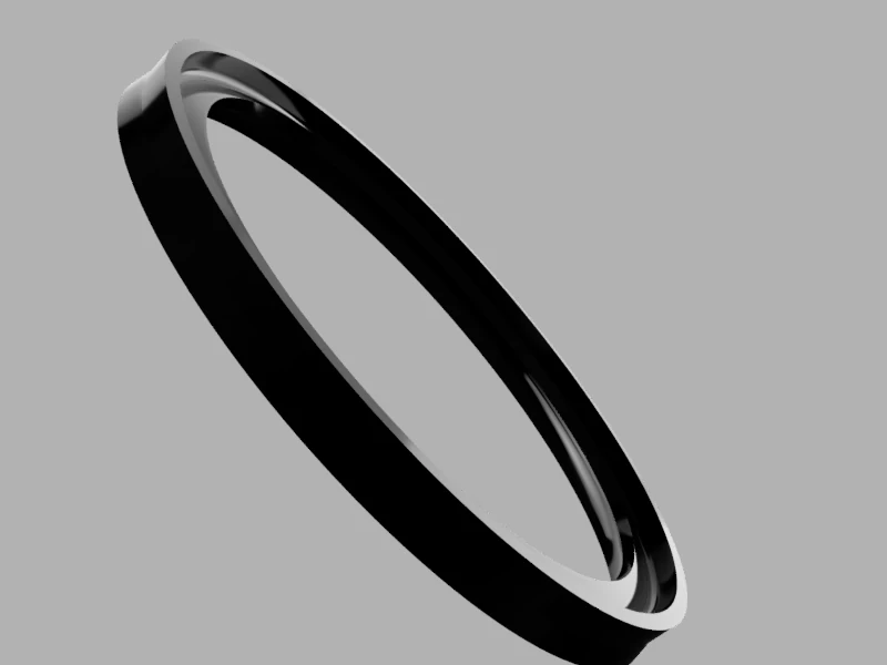 Turbocharger Seal Ring for Renault Kangoo 3D Model .c4d .max .obj .3ds .fbx .stl .blend 