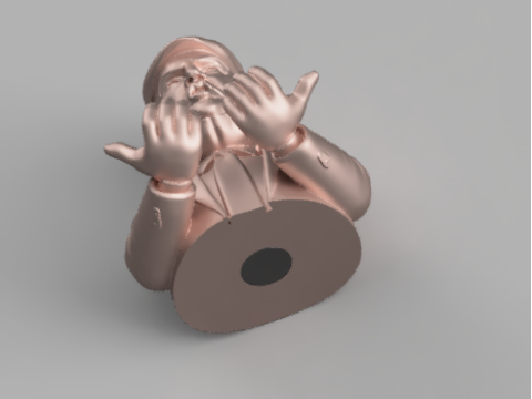 Donald Trump-Style Pen Holder Coin Bank Modelo 3D