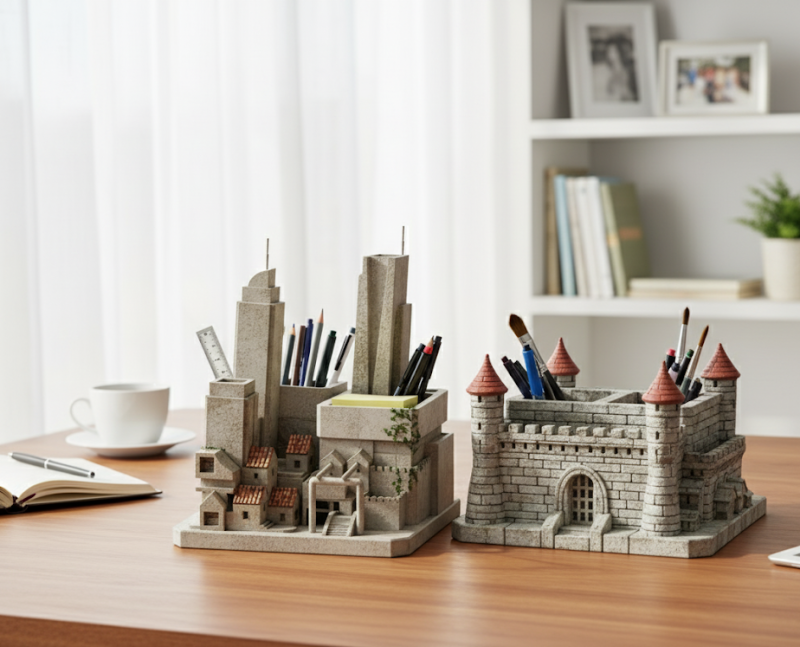 Architectural Desk Organizers 3D मॉडल .c4d .max .obj .3ds .fbx .stl .blend
