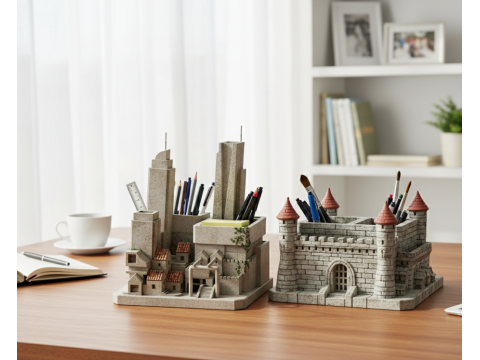 Architectural Desk Organizers 3D Модель