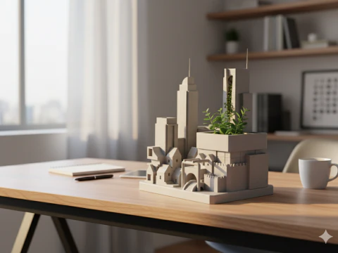 Organizzatori da scrivania architettonici Modello 3D