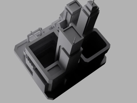 Organizzatori da scrivania architettonici Modello 3D