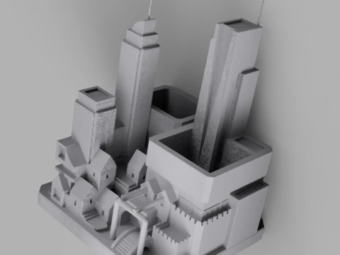 Organizzatori da scrivania architettonici Modello 3D