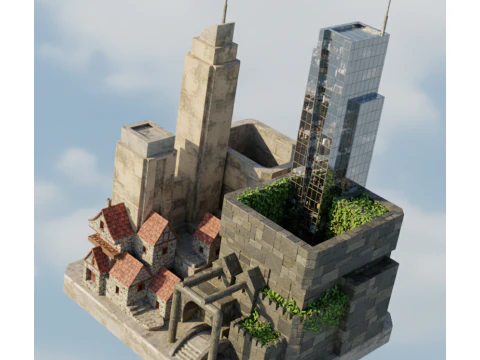 Organizzatori da scrivania architettonici Modello 3D