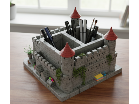 Architectural Desk Organizers 3D मॉडल