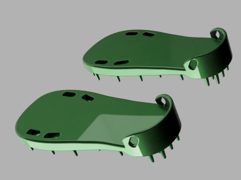 Lawn Aerator Shoes 3D Model
