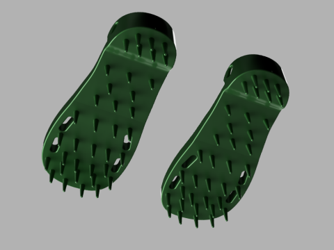 Lawn Aerator Shoes 3D 模型