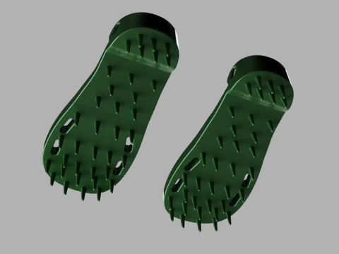 Lawn Aerator Shoes 3D Model