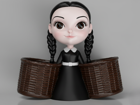 Wednesdays Cutlery Caddy 3D 模型