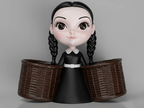 Wednesdays Cutlery Caddy 3D Model