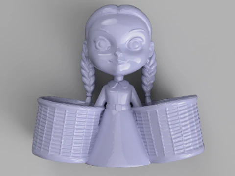 Wednesdays Cutlery Caddy 3D Model