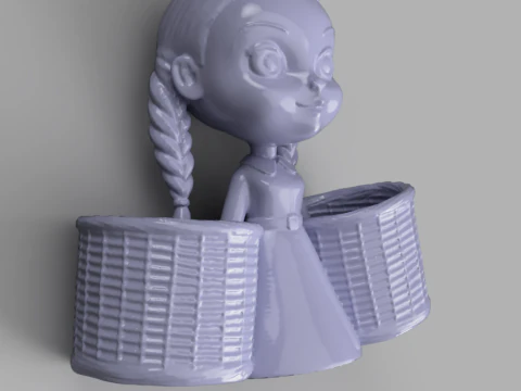 Wednesdays Cutlery Caddy 3D Model