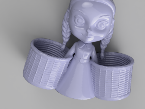 Wednesdays Cutlery Caddy 3D 模型