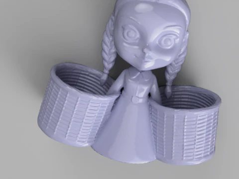 Wednesdays Cutlery Caddy 3D Model