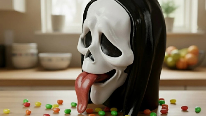 Ghostface Candy Dispenser 3D Модель .c4d .max .obj .3ds .fbx .stl .blend 
