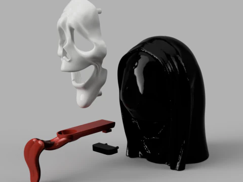 Ghostface Candy Dispenser 3D Model