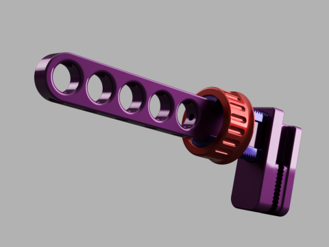 Universal Snap-On Hanger for Windows Doors 3D Model