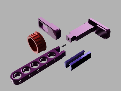 Universal Snap-On Hanger for Windows Doors 3D Model