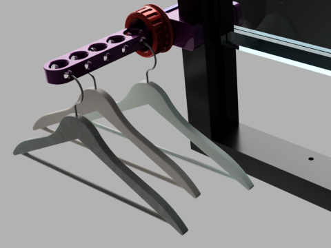 Universal Snap-On Hanger for Windows Doors 3D Model