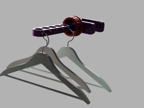 Universal Snap-On Hanger for Windows Doors 3D Model