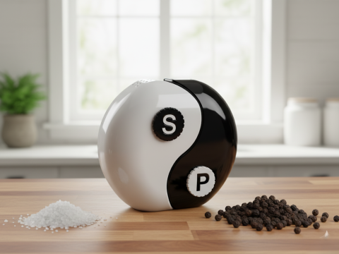YinYang Salt Pepper 3D Model