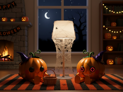 Dual-Face Pumpkin Buddy 3D Модель