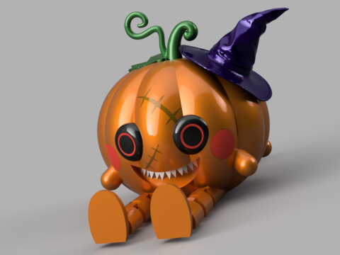Dual-Face Pumpkin Buddy Modèle 3D