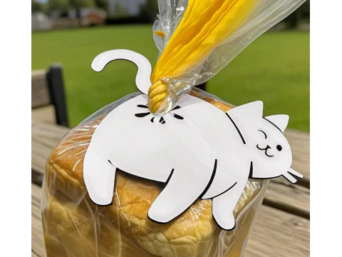 Набор зажимов для сумок с забавными животными 3D Модель