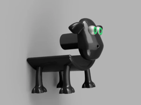 Sheep Toilet Paper Holder 3D Model