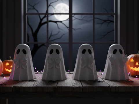 Spooky Ghost Gang 3D Модель