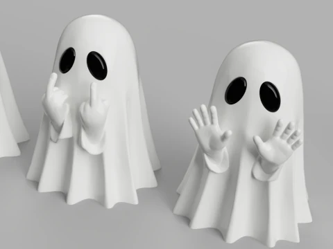 Spooky Ghost Gang 3D Model