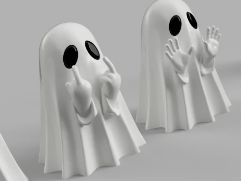 Spooky Ghost Gang 3D Model