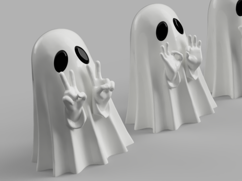 Spooky Ghost Gang 3D 模型