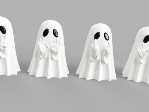 Spooky Ghost Gang 3D 模型