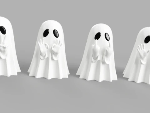 Spooky Ghost Gang 3D Model