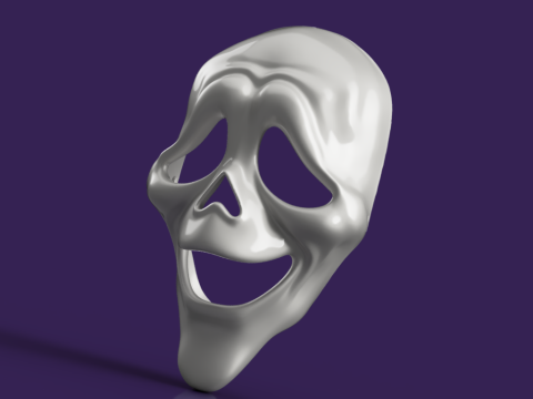 Scream Ghostface Masks 3D मॉडल