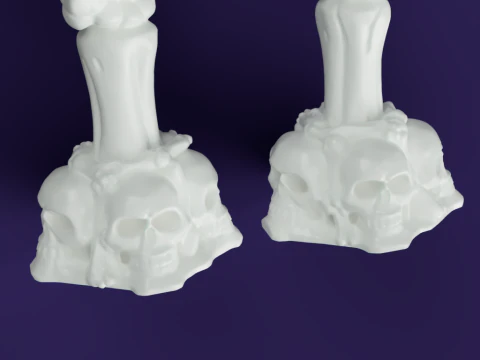 Skeleton Hand Candlestick Holders 3D Model